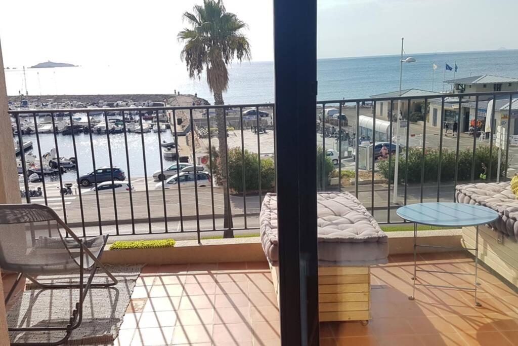 T2 Magnifique Vue Mer Panoramique Six-Fours-les-Plages Bagian luar foto